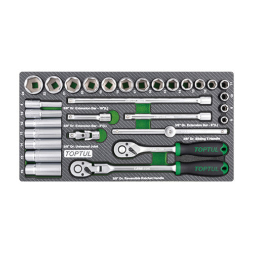 Набор инструмента 3/8" 30ед. (в ложементе, тип А)  TOPTUL GEA3005